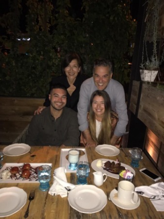Larry Backman with his Wife and Children.